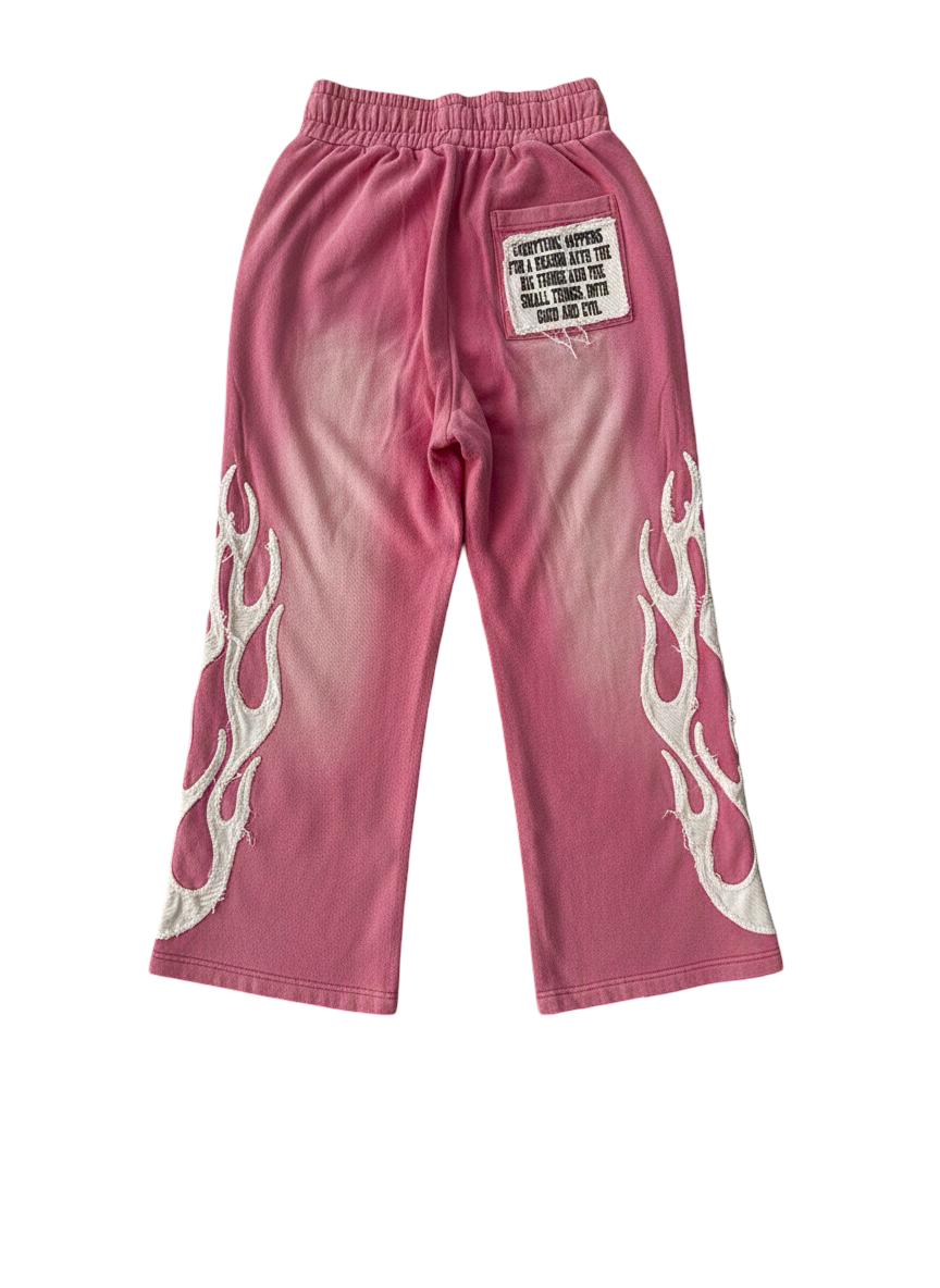 Pink "Everything Happens" Sweatpants