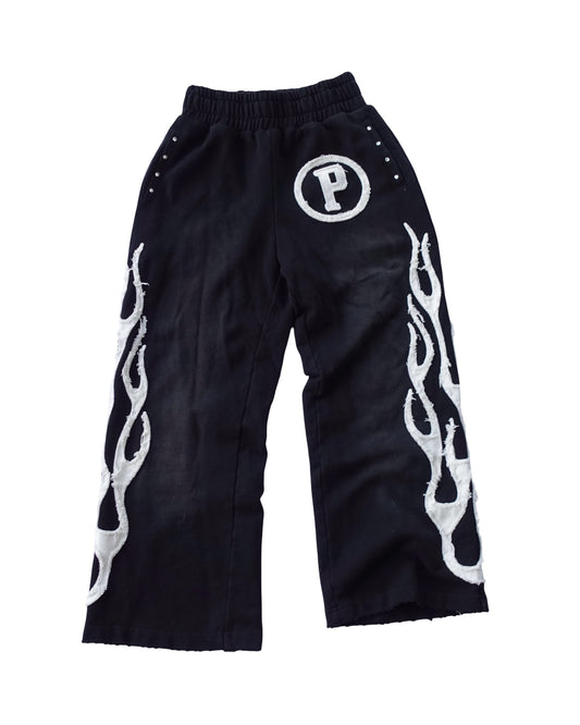 Black "Everything Happens" Pants
