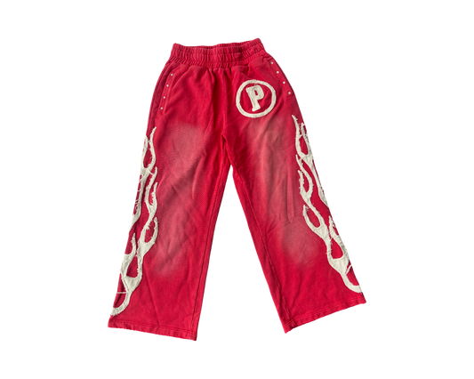 Red "Everything Happens" SweatPants